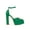 Green, variant on Maeissa Pearls Brooch Detail Platform Block Heel Sandals
