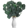 thumbnail image 2 of Spencer 20Pcs Artificial Eucalyptus Leaves Stems Faux Greenery Garland Wreath Decor For DIY Floral Arrangements Vase Wedding Bouquet Home Decoration, 2 of 9