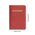thumbnail image 3 of Pgyong A7 Pocket Notebook, Leather Journal for Men & Women, Portable Mini Notebook with Thick Cream Paper, Lay-Flat Binding, Gift Idea, 3 of 6