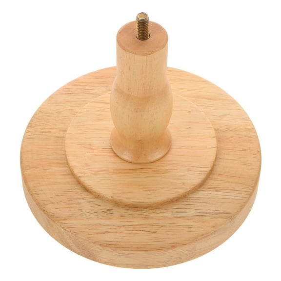 CYLINDSOME Mannequin Diy Base Desktop Natural Wooden Mannequin Holder Support