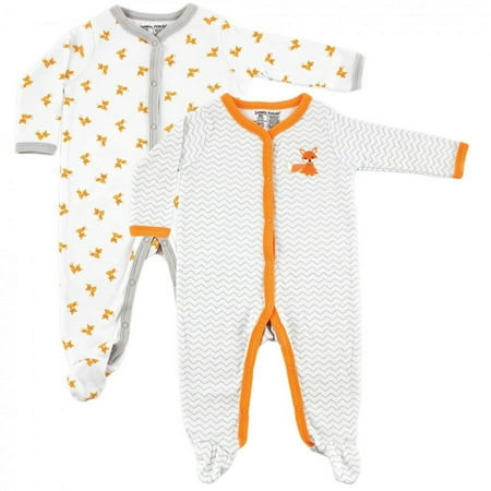 UPC: 0660168333114 | Luvable Friends Baby Boy Cotton Snap Sleep and Play 2pk  Fox  0-3 Months