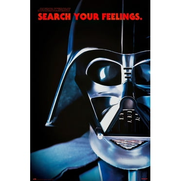 Star Wars Framed Movie Poster The Many Expressions Of Darth Vader Happy Sad Angry Size 25 X 37 Matte Black Plastic Frame Walmart Com