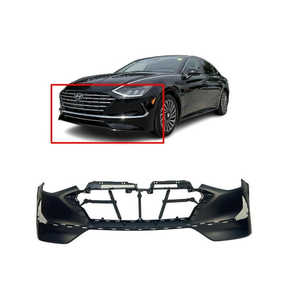 DCP Front Bumper Cover For 2020-2023 Hyundai Sonata Hybrid Primed HY1000241