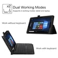 thumbnail image 3 of Fintie PU Leather Folio Case Cover for 8.9" Nextbook Flexx 9 2-in-1 Window 10 Tablet (NXW9QC132), Black, 3 of 6