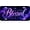 Galaxy Nebula Blessed, variant on Runner Aluminum License Plate Fitness Motivation Decor Gift 6x12 | Bold athletic lettering adds motivational sports style to cars, gyms, garages, and rooms.