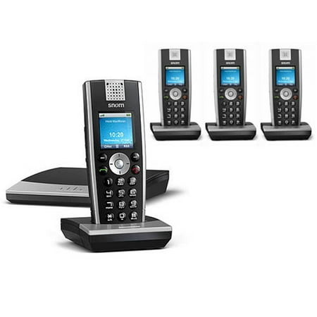 Snom M9R-4 Full Duplex Handset w/ Revolutionary Wideband Voice (Best Voice Quality Cordless Phone)