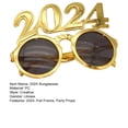 thumbnail image 7 of Eoperou 1 Pair Happy New Year 3D Party Glasses Shining Rhinestones Inlaid 2024 Eyeglasses Christmas Number Spoof Party Props, 7 of 7