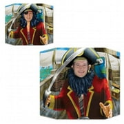 3' x 25" Pirate Photo Stand Up Face Slot Prop Party Halloween Decoration