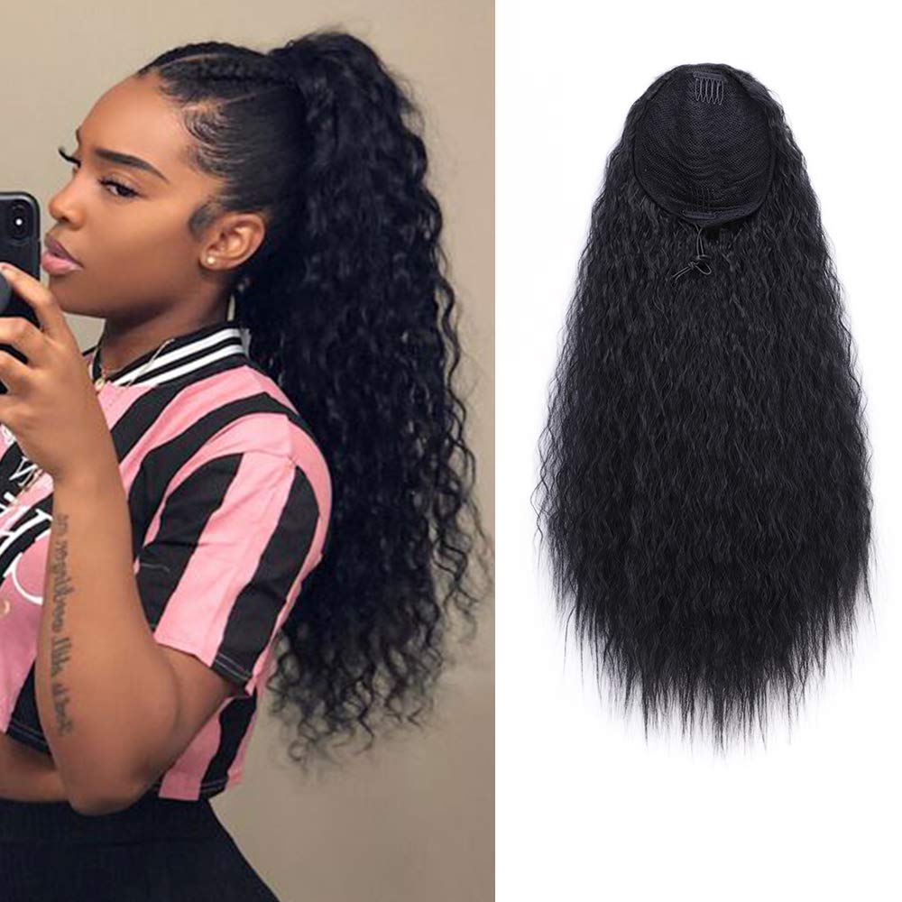 natural hair drawstring ponytail