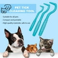 thumbnail image 3 of Pebbuoy 3Pcs Pet Flea Remover Effective Pet Tick Remover Hook Safe Pet Care Tick Extraction Tools Pet Supplies, 3 of 8