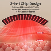 Red Light Therapy with Remote Control, 660nm Deep Red & 850nm Near Infrared LED Light for Face and Body, Home Use