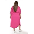 thumbnail image 3 of Vestido largo Roman Fashion /Tallas Extras, 1765 (Fiusha) fucsia 38, 3 of 6