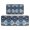 Pioneer Flower Floral, variant on Light Blue Geometric Quatrefoil Pattern Kitchen Rugs Sets Of 2,Anti Fatigue Kitchen Mat Rugs Non Slip Washable,Decorative Kitchen Floor Mats for Kitchen,Sink,Laundry,17"X30" 17"X47"