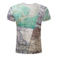 thumbnail image 1 of Pntutb Blusa de manga corta casual con estampado de mangas caídas vintage para mujer Pntutb Pntutb-3009, 1 of 5
