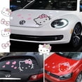 thumbnail image 2 of Pegatina de Hello Kitty para coche, pegatina de dibujos animados, estilo Ins, Kawaii, niñas, decoración de carrocería, impermeable, aplique de rasgado, 2 of 4
