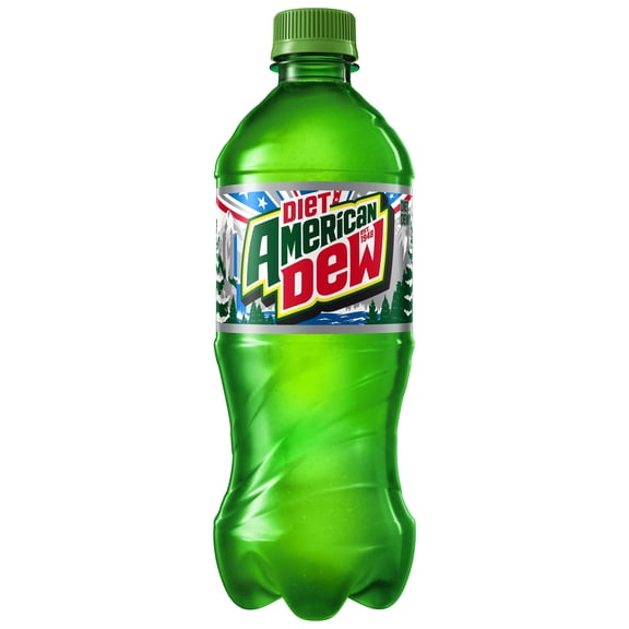 Diet Mountain Dew Citrus Soda Pop, 20 oz Bottle