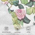 thumbnail image 4 of Wobogo Pink Rose Face Towel Soft Breathable Cotton Towel Set for Bathroom Kitchen Hotel Spa Gift Decor, 4 of 7