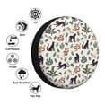 thumbnail image 4 of Susaid Black Cat And Snake Print Tire Covers,Waterproof Anti-UV Snow Sun Rain Tire Covers for RV,Truck, SUV, Trailer, Camper-14 inch, 4 of 6