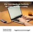 thumbnail image 5 of Compatible with MacBook Air 13 inch Case M4 2025 2024-2022 M3 M2 A3240 A3113 A2681, Clear Scratch Resistant Protective Hard Shell Cover Compatible for MacBook Air 13.6 inch Case, Crystal Clear, 5 of 16