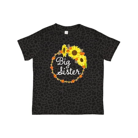 

Inktastic Big Sister Sunflower Wreath Gift Toddler Boy or Toddler Girl T-Shirt