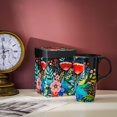 thumbnail image 3 of Topadorn Ceramic Mug Pink Flower Porcelain Coffee Mug with Gift Box,17oz. Pink Flower, 3 of 8
