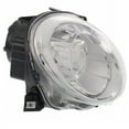 thumbnail image 2 of CAPA For 12-19 500 Halogen Headlight Headlamp w/o Black Trim w/Bulb Right Side, 2 of 5