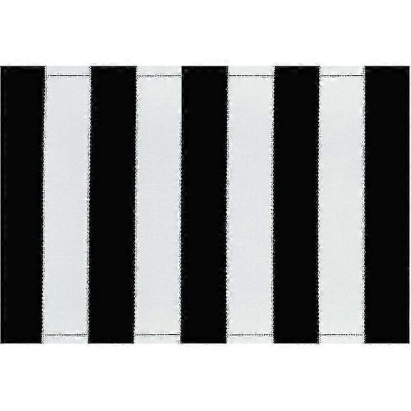 Rug Black And White Stripes, Washable, Modern Rug, Outdoor, Shaggy Rug For Living Room, Kitchen, Children's Room, 60 X 90 Cm