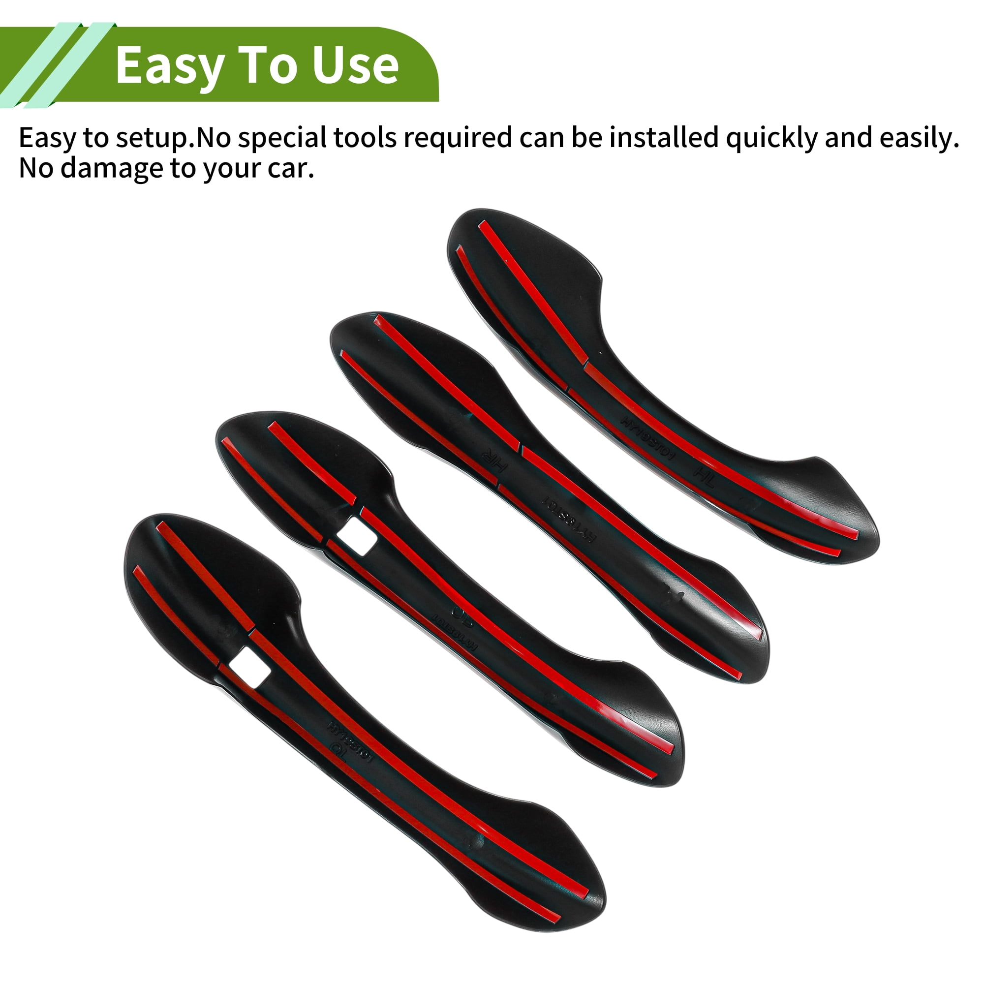 Unique Bargains Exterior Door Handle Cover Trim for Hyundai Santa Fe 2019-2023