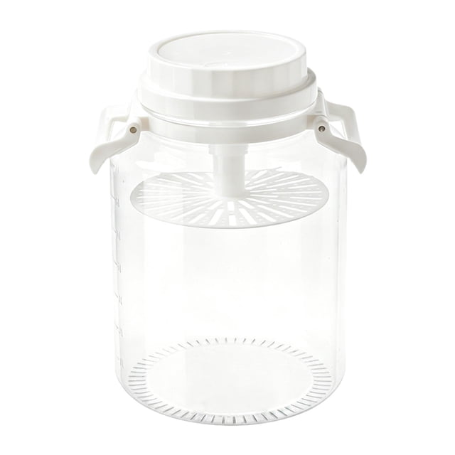 Elodie Pickle Jar Fermentation Bottle Food Storage Container for Picnic Work Pantry White 7 L