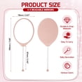 thumbnail image 2 of Uxcell 4 Pack Beadable Mirrors with Handle, 7.7 Inch Long Oval Shape Bead Mirror Bars Removable for DIY Crafts(Light Pink), 2 of 7