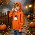 thumbnail image 4 of Ugoldhm Girls Halloween Print Crew Neck Sweatshirt Long Sleeve Loose Casual Pullover Holiday Top, 4 of 8