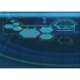 thumbnail image 1 of Ahgly Company Indoor Rectangle Patterned Night Blue Area Rugs, 4' x 6', 1 of 6