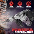 thumbnail image 5 of XtremepowerUS Demolition Jack Hammer, 1400W Electric Jackhammer Heavy Duty, 2pc Chisels Bits Chipping With Case, 3000 BPM Concrete Breaker, 5/8" Hex Shank, 5 of 6