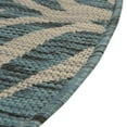 thumbnail image 6 of Unique Loom Outdoor Safari Collection Area Rug - Tsavo (4' Round Teal/Ivory), 6 of 7