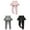 Black+Gray+Pink, variant on Uccdo 1/3 Packs Girls Autumn Cotton Leggings Tutu Skirts Culottes Solid Color Pantskirt Skinny Pants, 1-9 Years