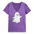 thumbnail image 4 of Bovemsi Tops for Women Trendy Breathable Cute V‑Neck Halloween‑Themed Graphic Prints Fashion Outfits Clothes XXXL, 4 of 4