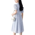 thumbnail image 2 of OUNIXUE Women's Mini Dress, Sleeveless A-Line, Polyester Size 6, 2 of 3