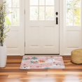 thumbnail image 3 of Yayeee Doormat for Inside 20"x32" Absorbent Low-Profile Washable Non-Slip Rubber Backed Entryway Rug, Pink Christmas Snowman, 3 of 8
