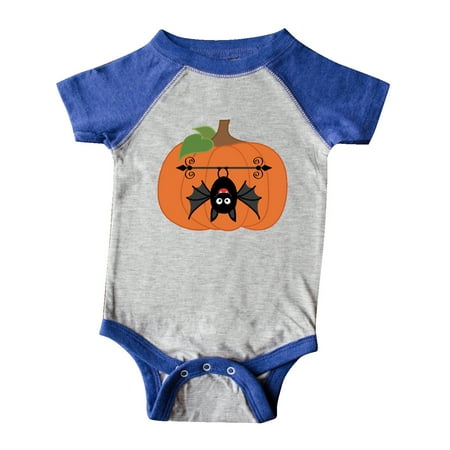 

Inktastic Halloween Pumpkin Funny Bat Gift Baby Boy or Baby Girl Bodysuit