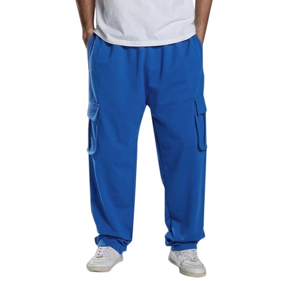 Vedolay Big and Tall Pants for Men 2023 Outdoor Plus Size Breathable Trousers Pants Blue,3XL