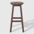thumbnail image 4 of WestinTrends Malibu 5-Piece HDPE Outdoor Patio Dining Bar Bistro Table Set with Bar Stools, Dark Brown, 4 of 11