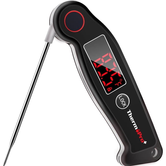 ThermoPro TP19W Waterproof Digital Meat Thermometer, Food Candy Cooking Grill Kitchen Thermometer with Magnet and LED Display