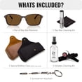 thumbnail image 2 of Ray-Ban RB2231F RAIMOND POLARIZED Square Shaped Sunglasses for Men & Women - Includes Official Rayban Eyewear Kit - Ideal Formal & Casual Wear Sunglasses - B-15 Brown Lens, 2 of 7