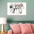 thumbnail image 2 of Wynwood Studio 'Shopping Date in Paris' Fashion and Glam Framed Wall Art Print - Pink, Gray, 2 of 4