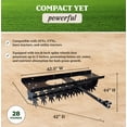 thumbnail image 4 of Yard Tuff Spike Lawn Aerator, Pin-Style Hitch for Mowers and ATVs, 40 Inch Wide, 4 of 10