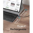 thumbnail image 5 of Backlit Detachable Keyboard Case for iPad Pro 12.9" 1/2 Gen, Pencil Slot Leather Folio, 5 of 7