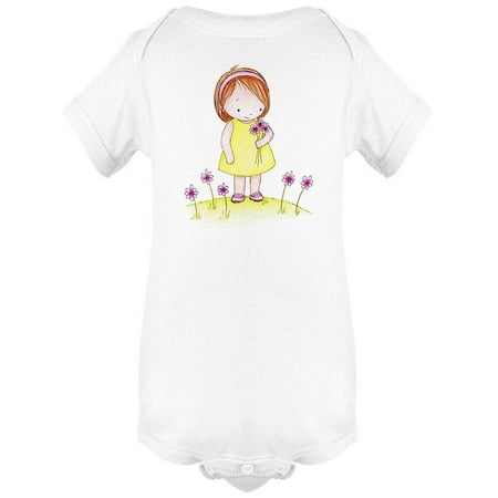 

Girl With Pink Flowers Bodysuit Infant -Image by Shutterstock Newborn