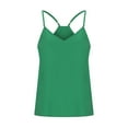 thumbnail image 4 of Ichuanyi liquidación mujeres tops sexy sospeche color sólido V verano v cuello sin mangas tops blusa ICHUANYI WER2023081603875, 4 of 9