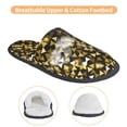 thumbnail image 3 of Slippers for Women, Gold Glitter lightning B Womens Slippers Fuzzy Winter House Shoes, Soft Anti-Skid Slippers Indoor and Outdoor, 3 of 5
