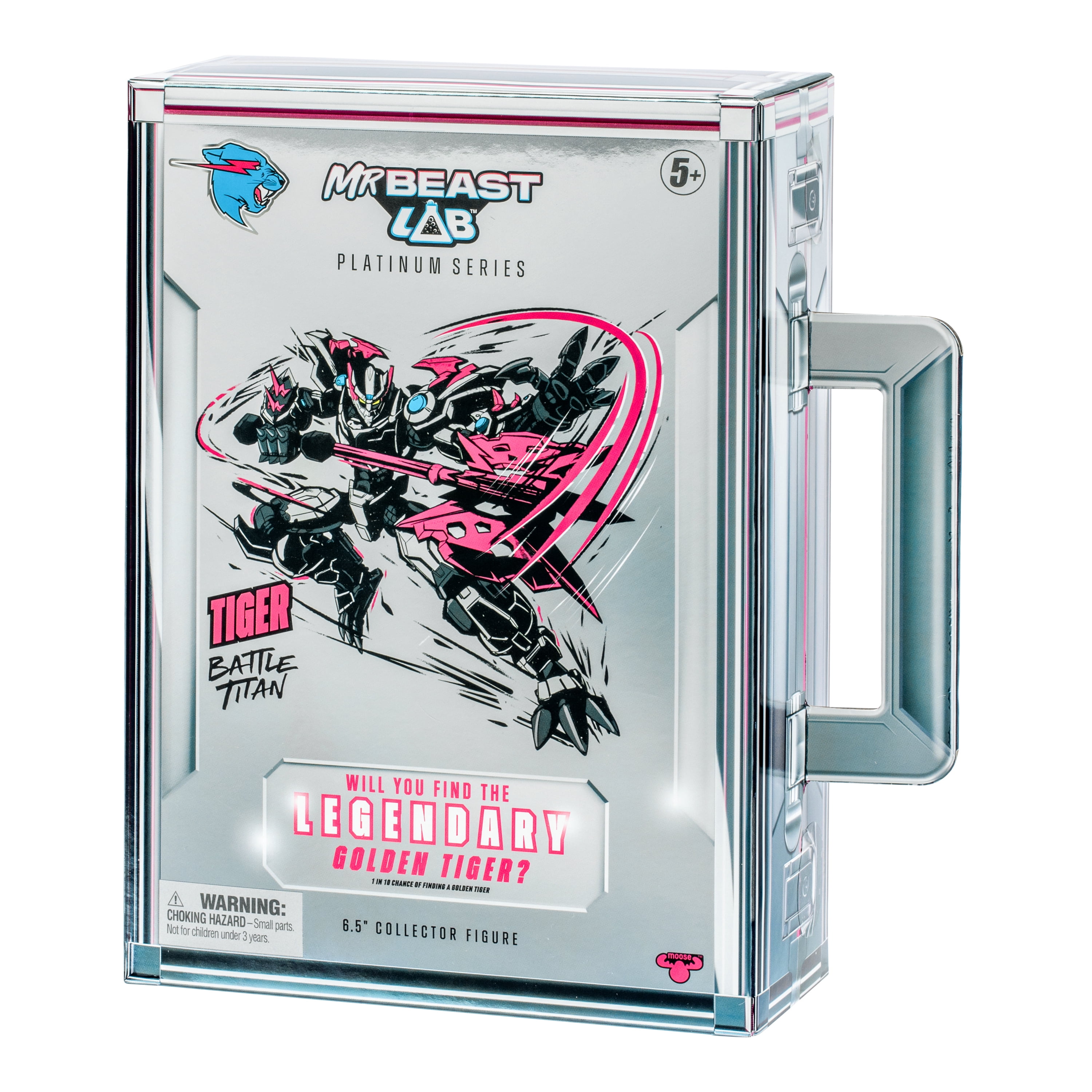 MrBeast Lab Platinum Series 6.5” Tiger Or Panther Collector Figure, Extreme Detailing, Premium Packaging, 35 Points Of Articulation, Ages 5+